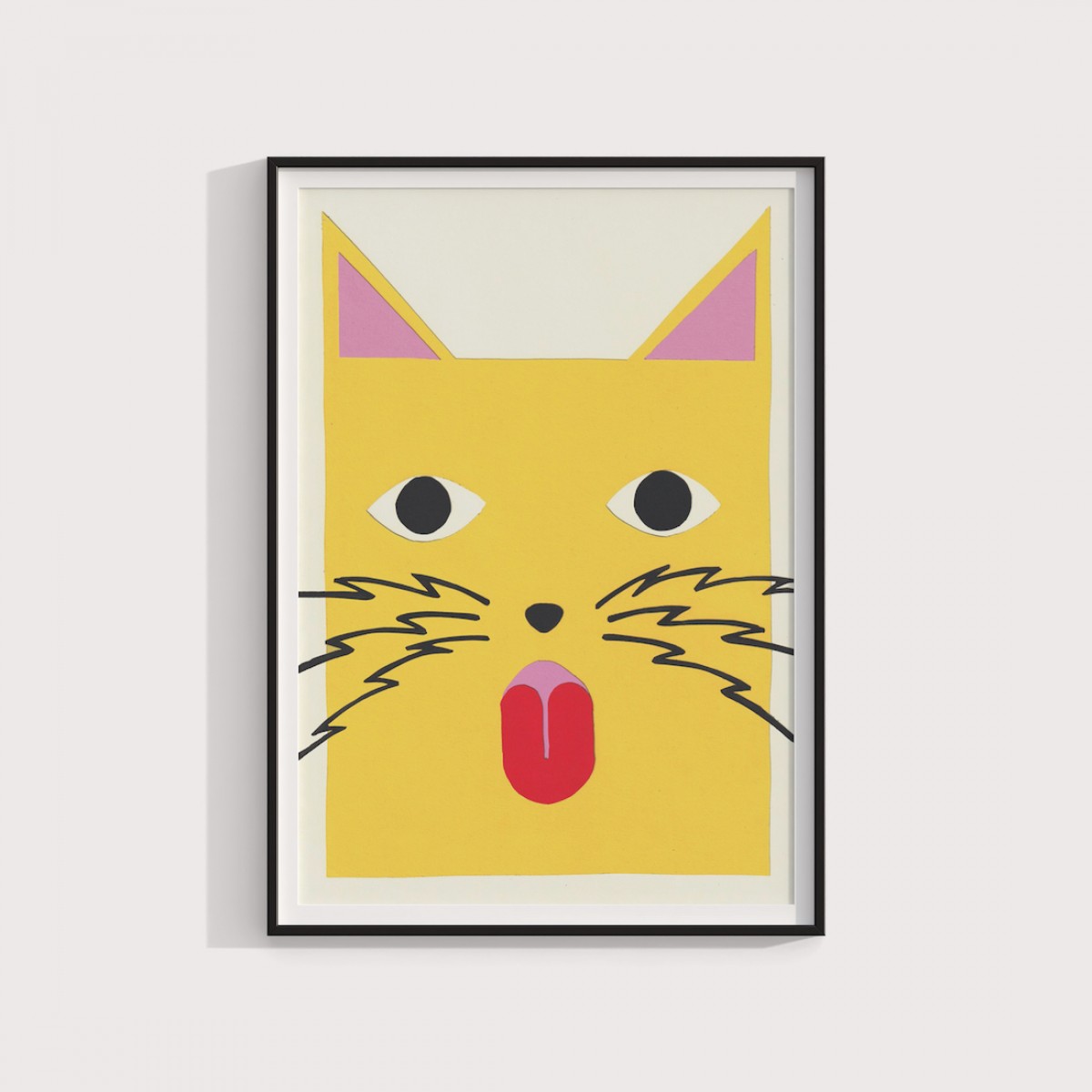 Yellow cat – Print von Lavanda Posters