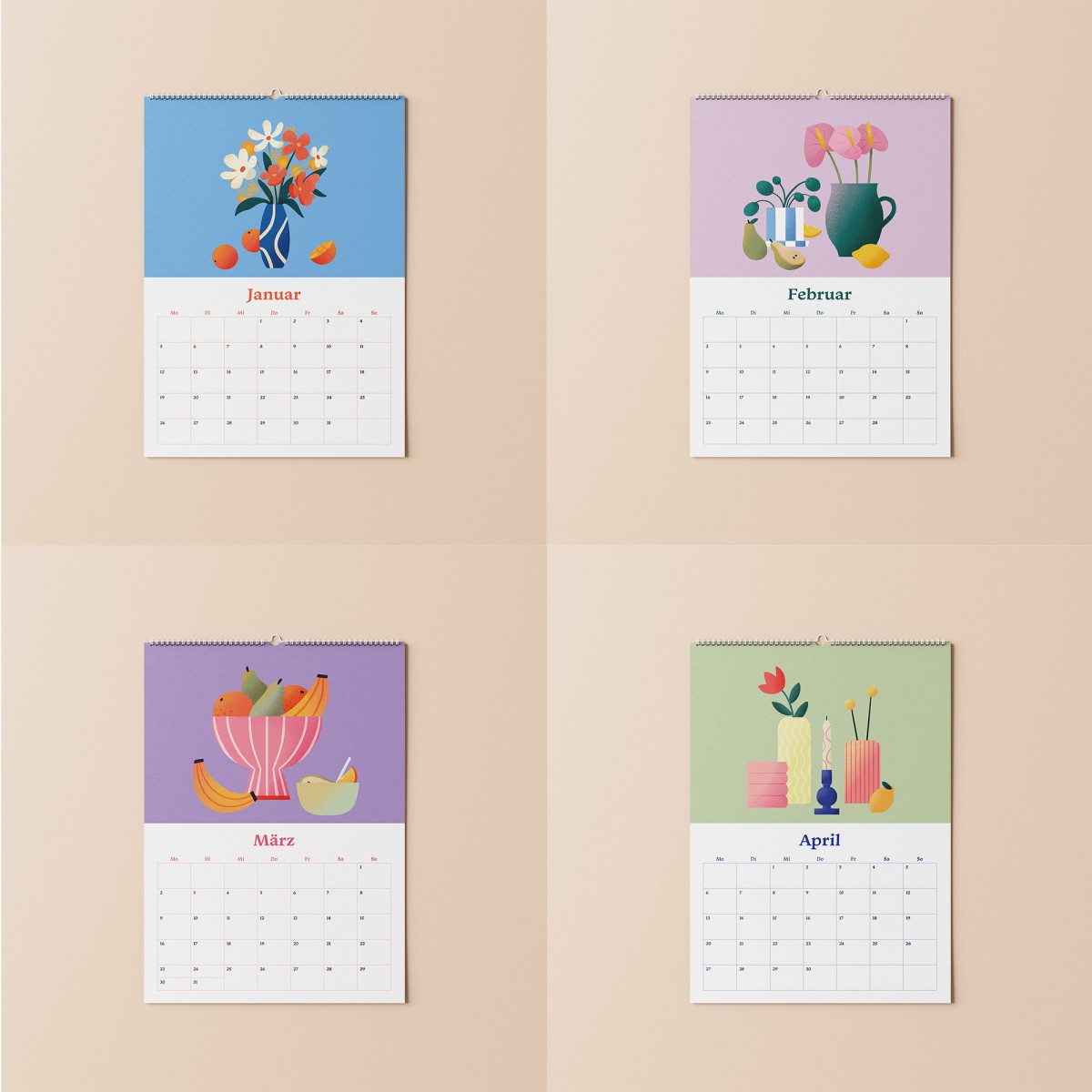 Stillleben Kalender 2026 / A4 / Svea Hansohn Illustration