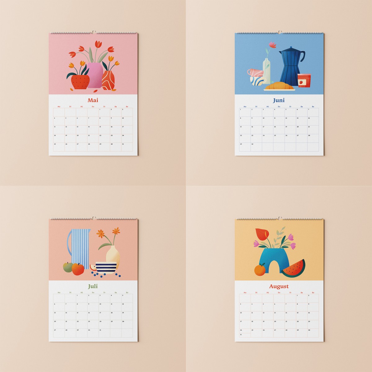 Stillleben Kalender 2026 / A4 / Svea Hansohn Illustration