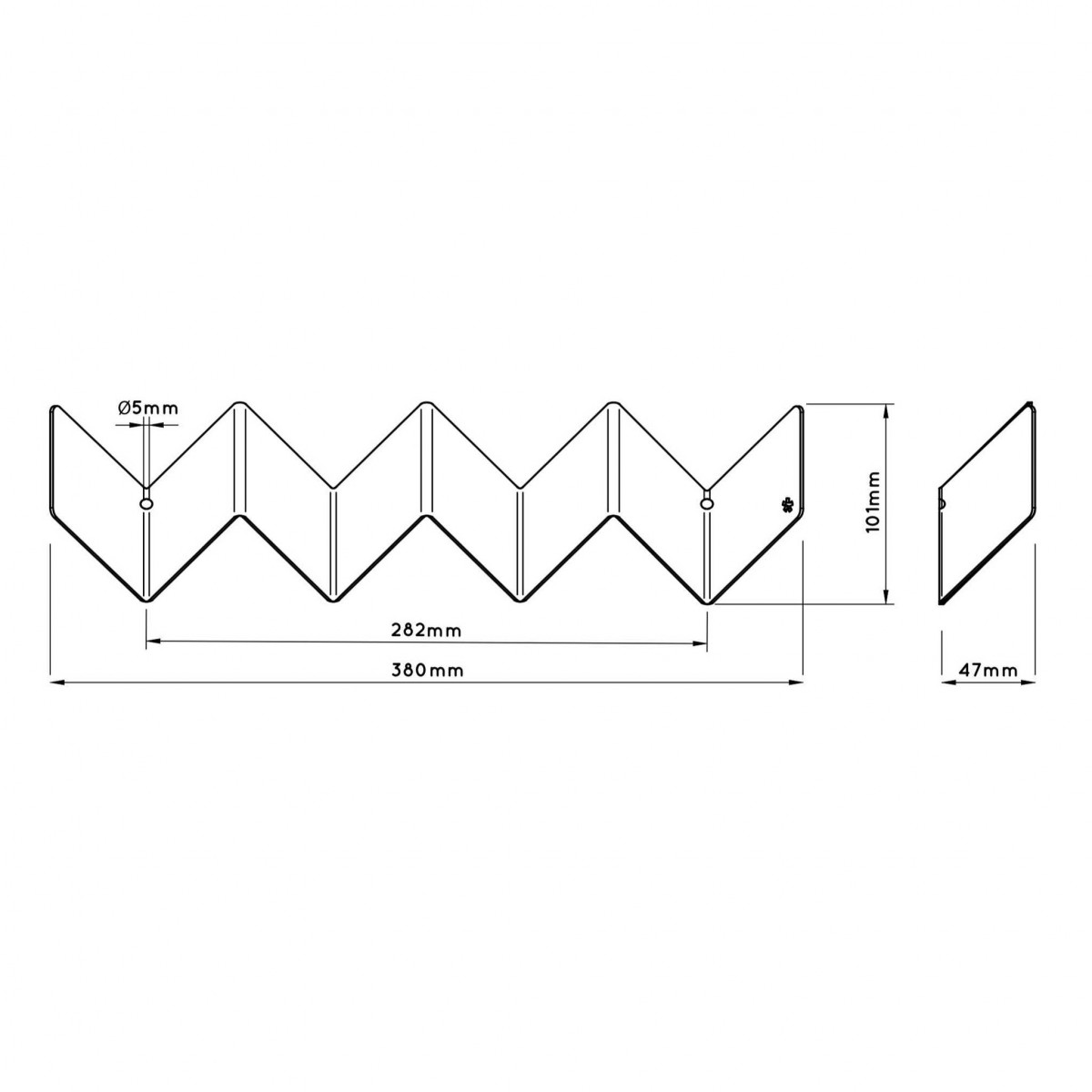ZIGZAG | kleine WAND-GARDEROBE | Roman Luyken | Peppermint Products