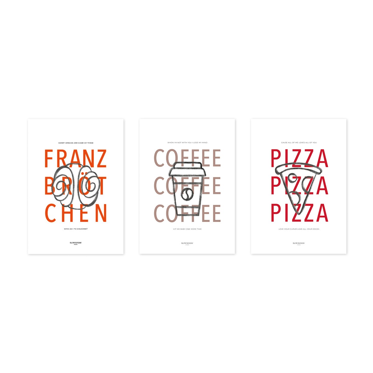 Pizza Lover | A3 Poster, Plakat | Slow Sunday Studio