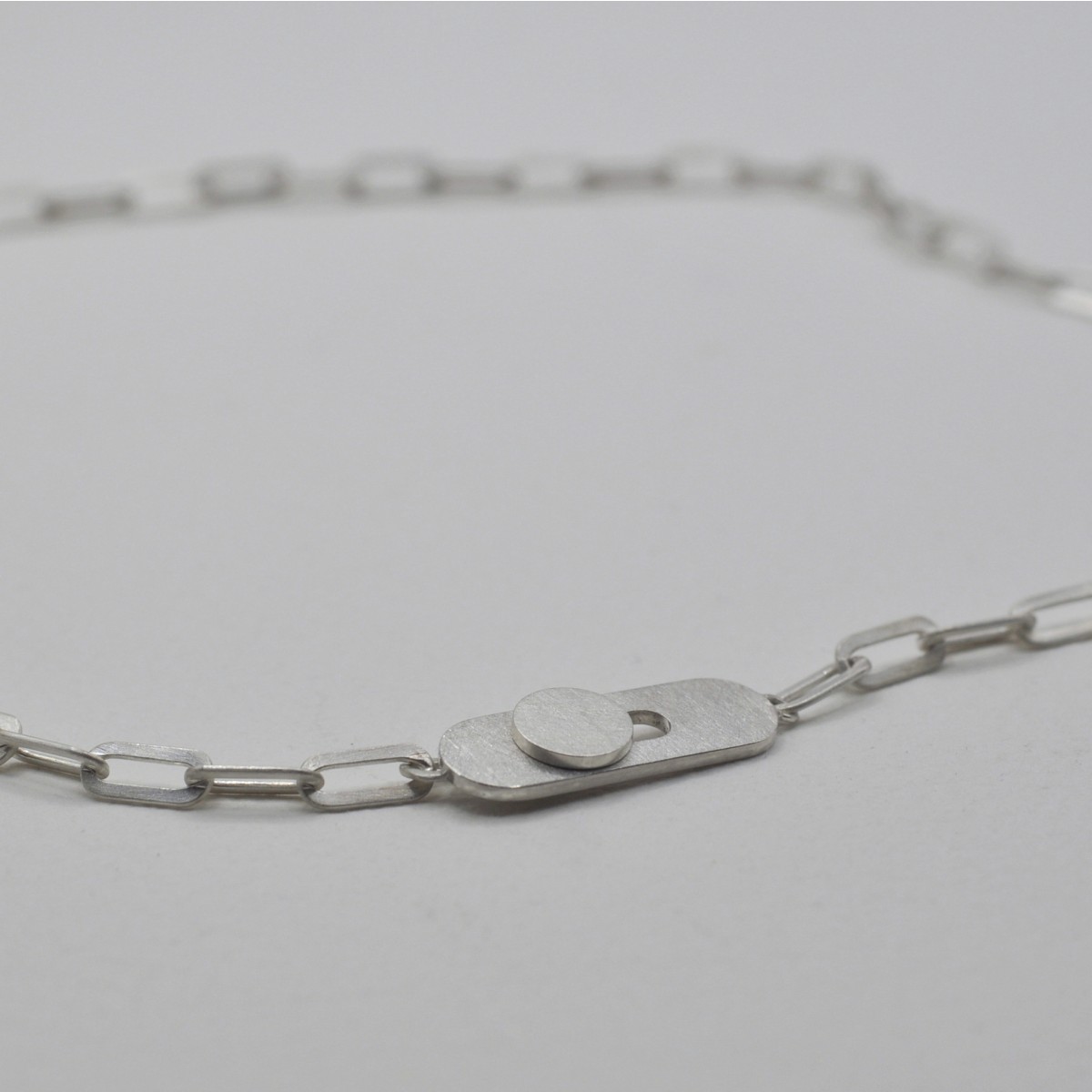 Kette "Geknöpft" aus Silber von DOPPELLUDWIG