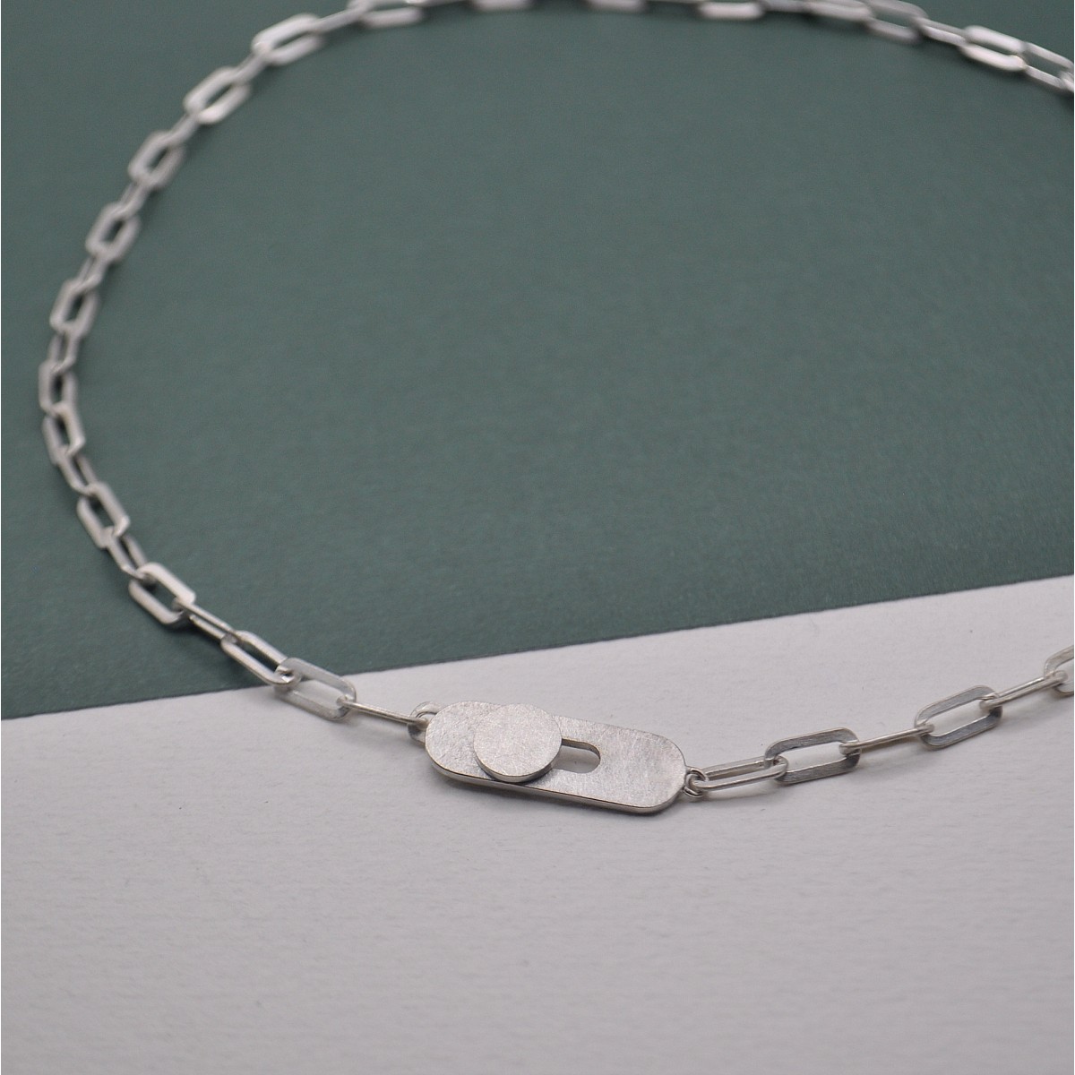 Kette "Geknöpft" aus Silber von DOPPELLUDWIG