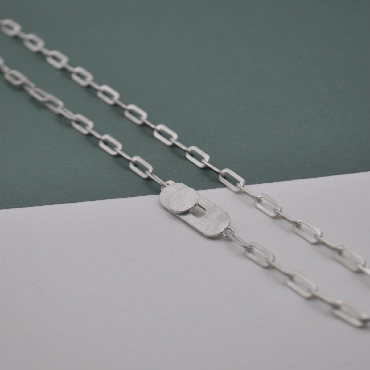 Kette "Geknöpft" aus Silber von DOPPELLUDWIG