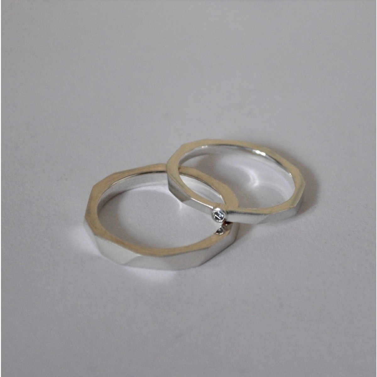 Ring "Verkantet" aus 925/- Silber von Doppelludwig