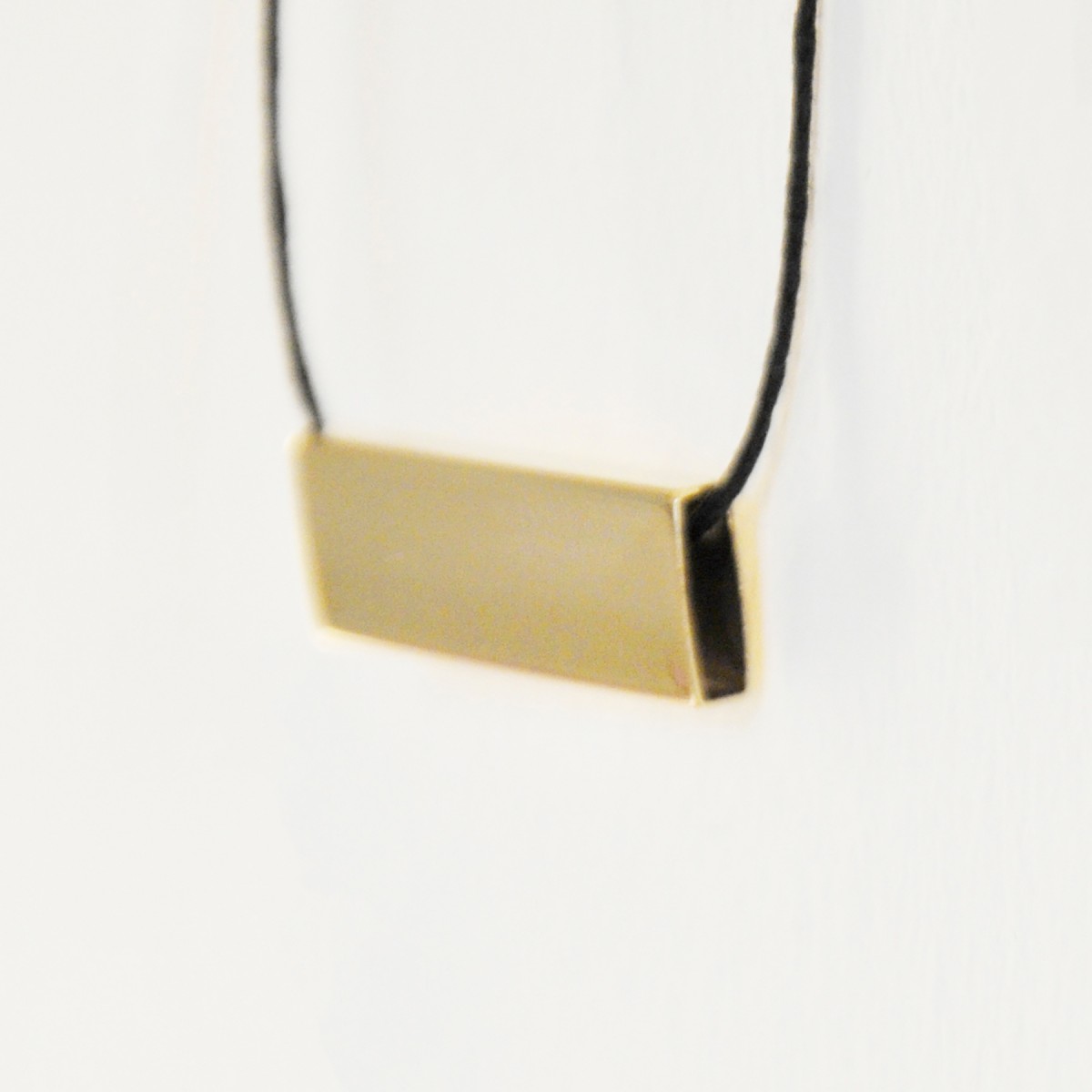 nahili KETTE "square tubes" minimal 14Karat Gelbgold Anhänger