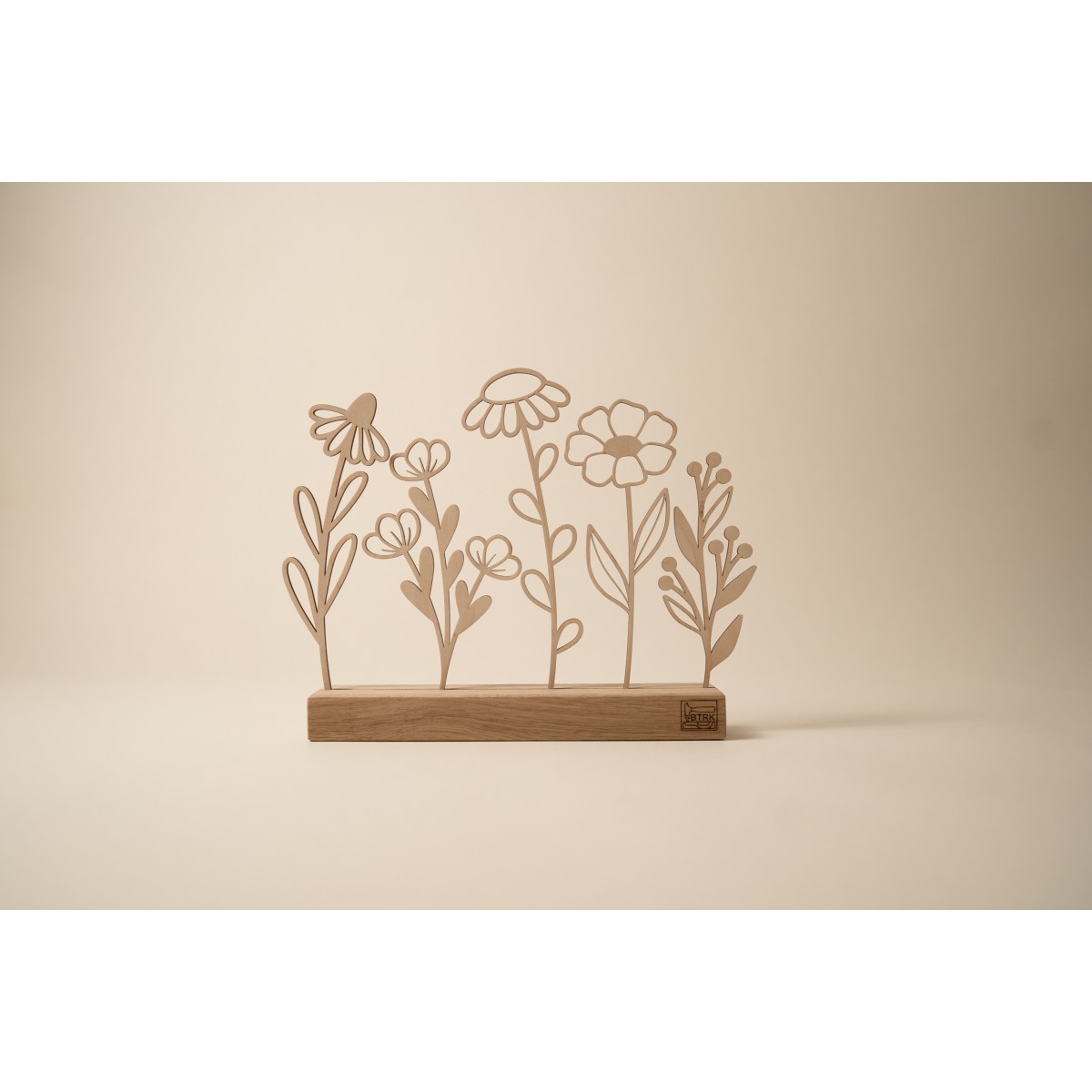 Geschenkbox Holzblumen