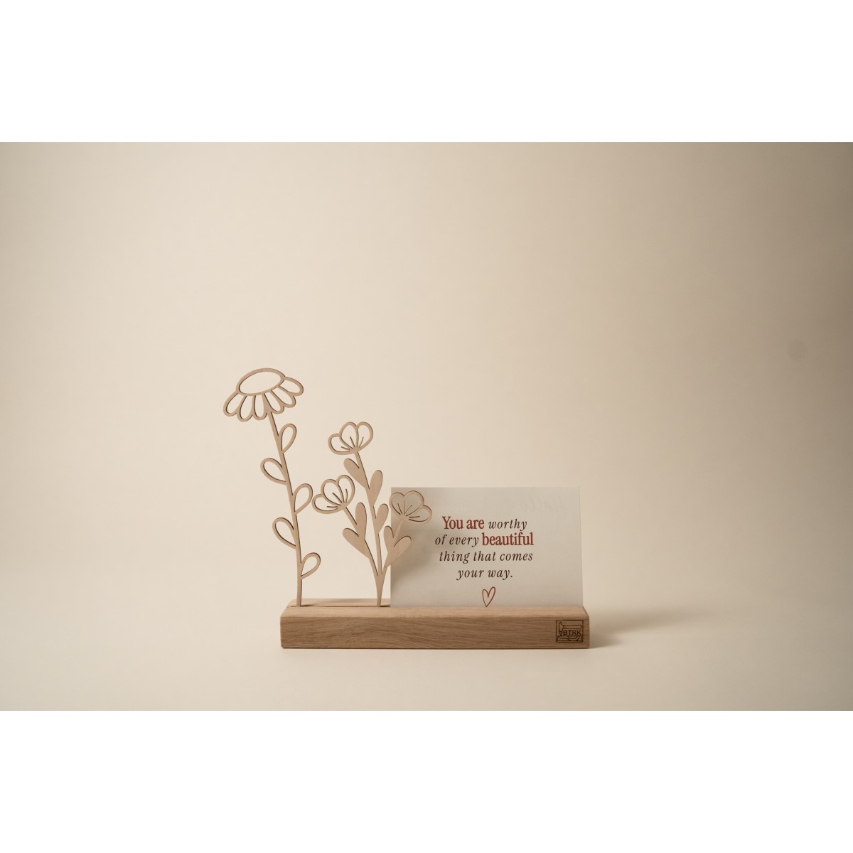 Geschenkbox Holzblumen