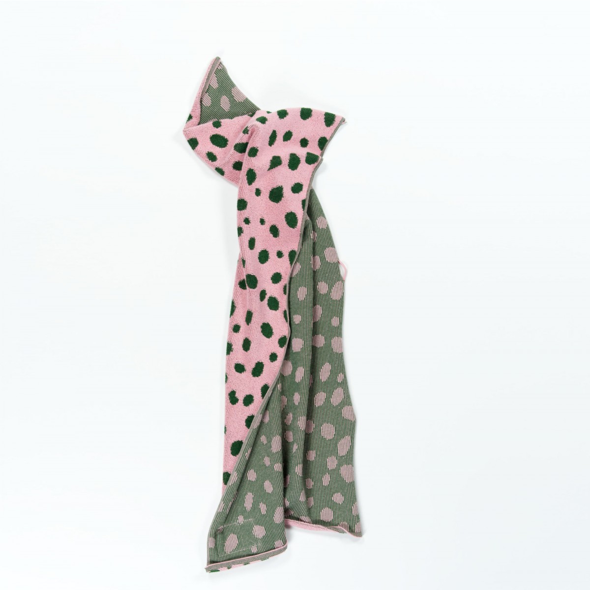 Towel.Studio | Pebbles Handtuch | Pink & Green