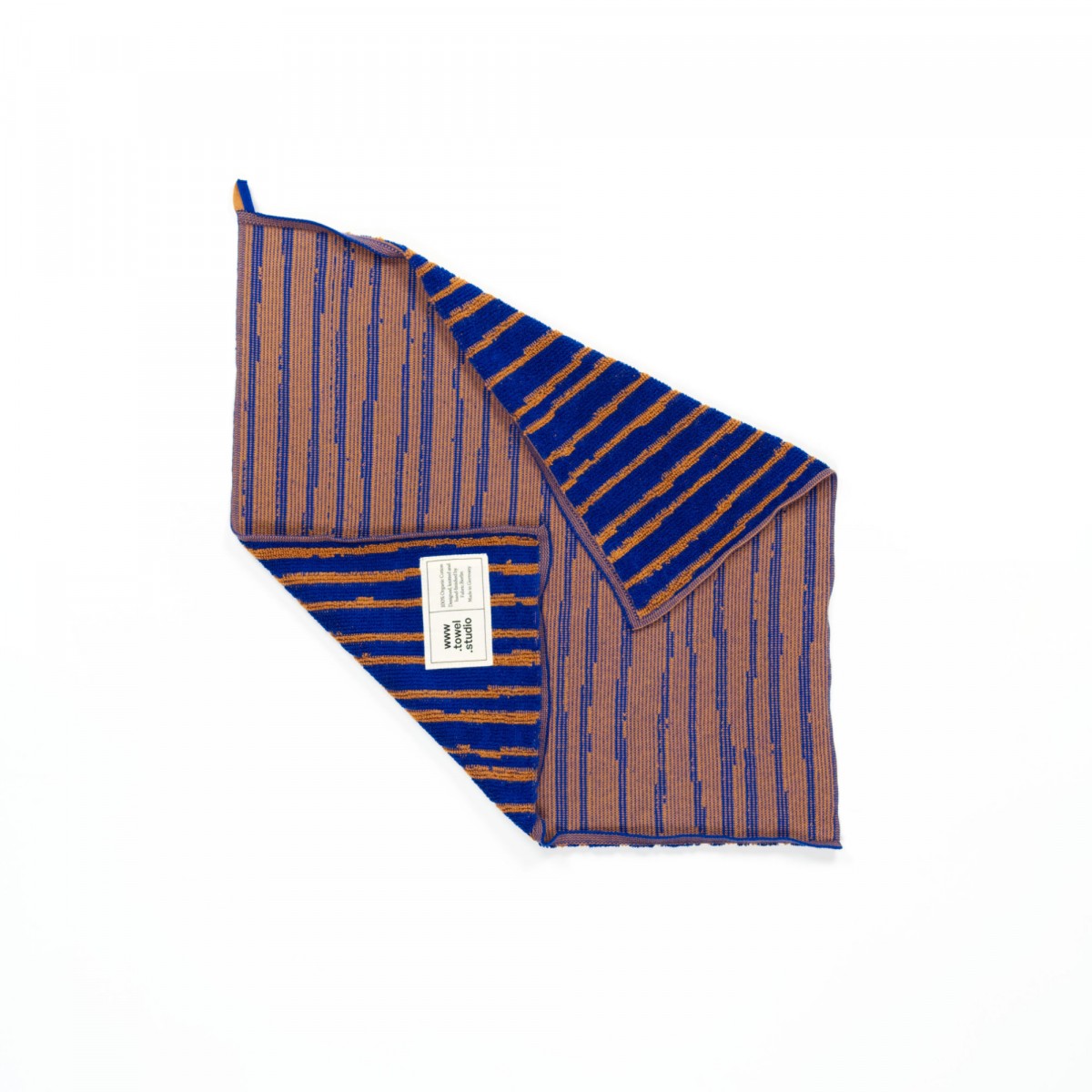Towel.Studio | Stripe Küchenandtuch | Azure & Chestnut