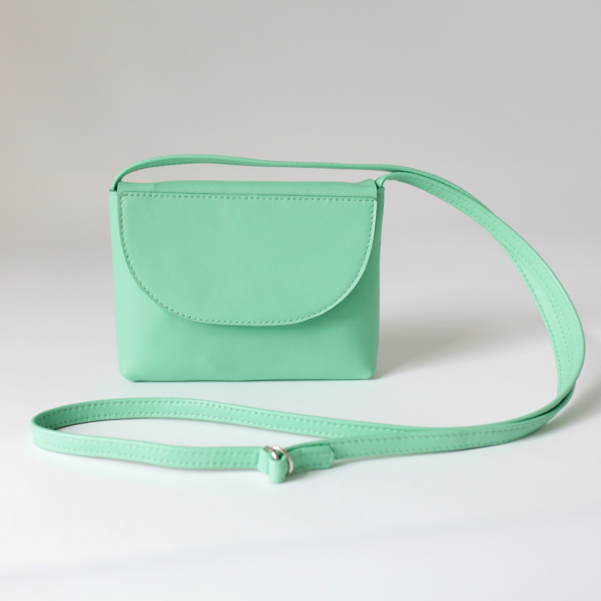 alexbender Minitasche echt Leder Flashy Mint