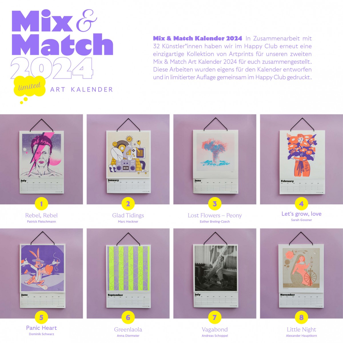 Mix & Match Art Kalender 2024