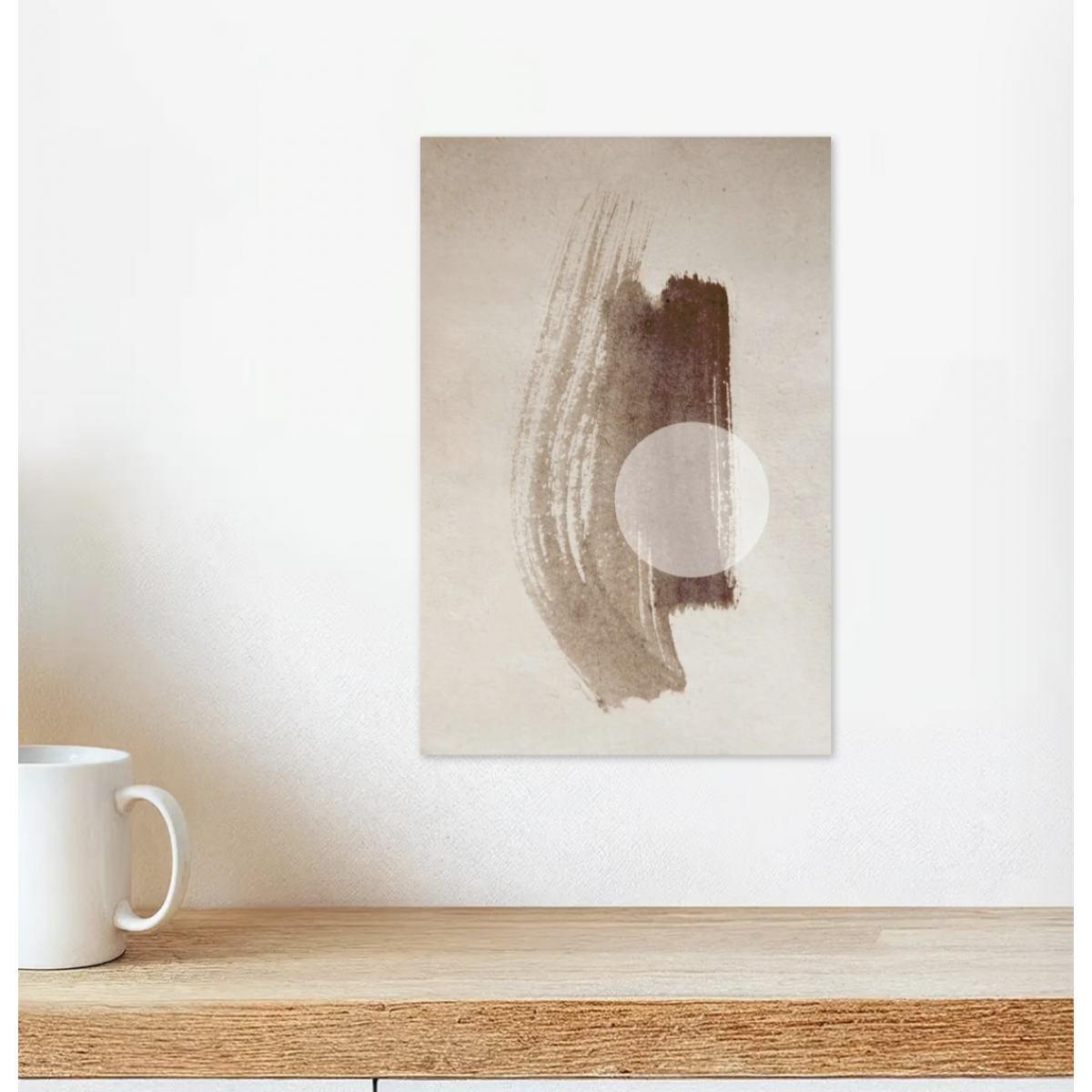 nahili ARTPRINT / POSTER "abstract aquarelle - COFFEE TIME" abstrakte Malerei Kaffee Kunst - Druck (DIN A1/A3 & 50x70cm)