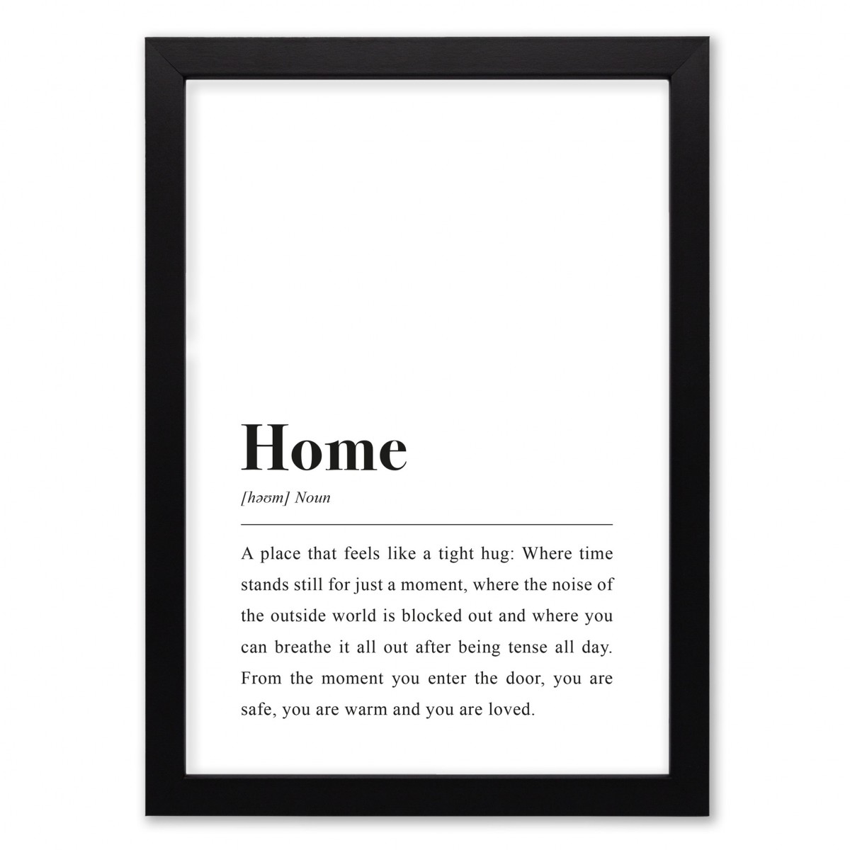 Home Definition: DIN A4 Poster