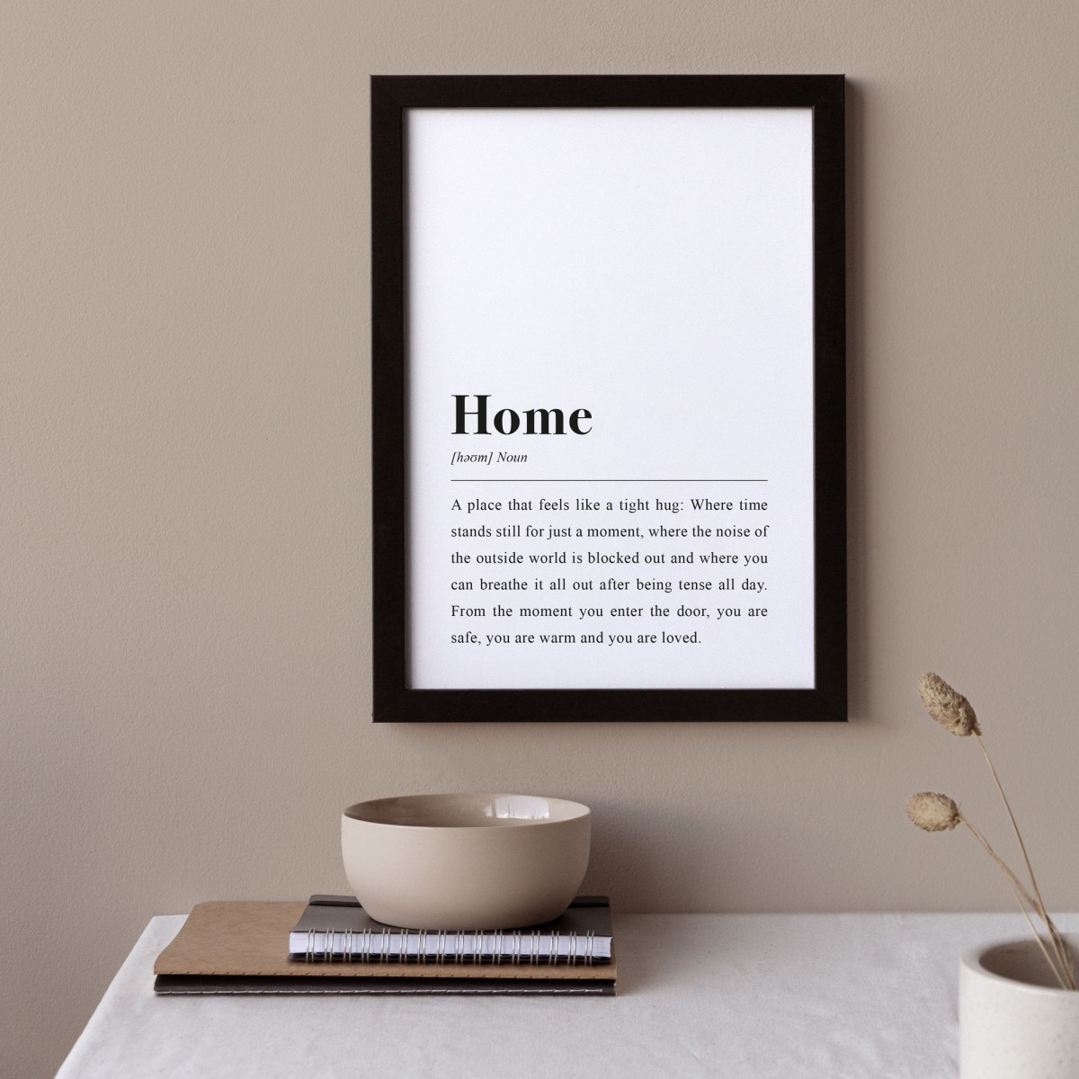 Home Definition: DIN A4 Poster
