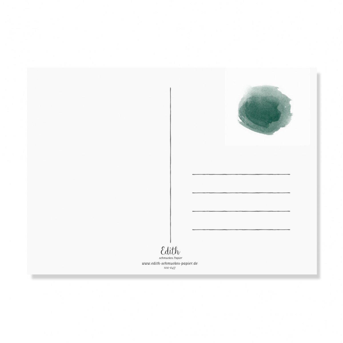 Edith schmuckes Papier "Wasserfarbe - Postkarte Set" 3 Postkarten
