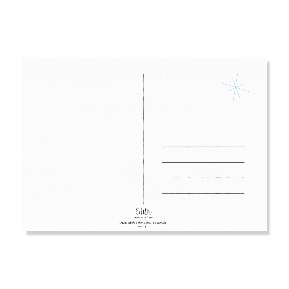 Edith schmuckes Papier "Jingle Bells - Postkarten Set" 2 Postkarten