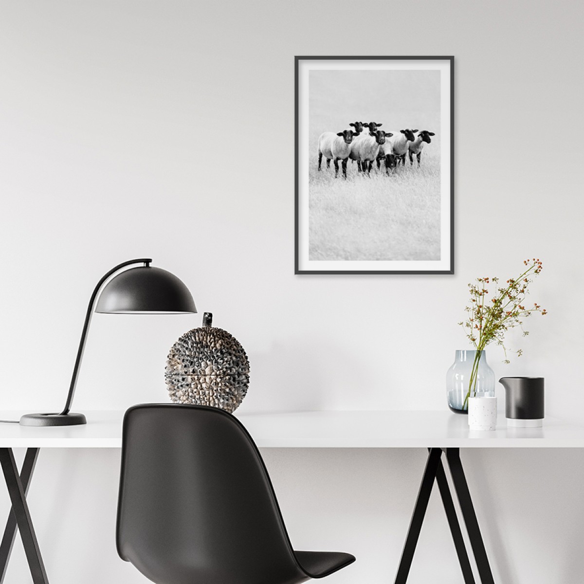 Amy & Kurt Berlin Artprint "Schwarze Schafe"