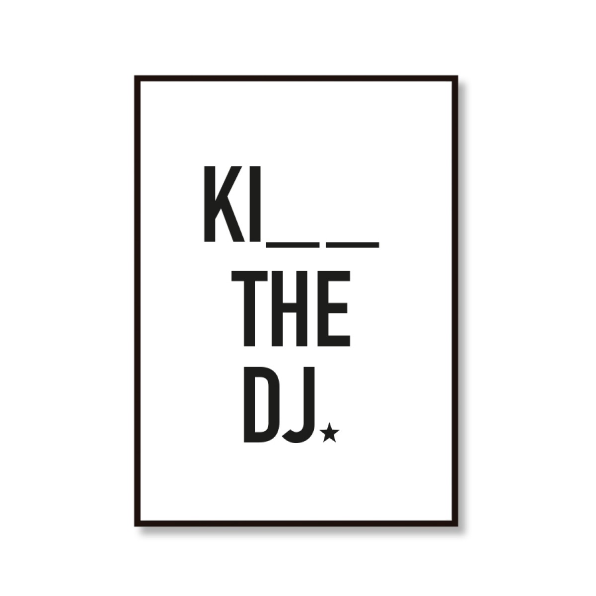 Amy & Kurt Berlin A4 Artprint "Kiss the DJ"