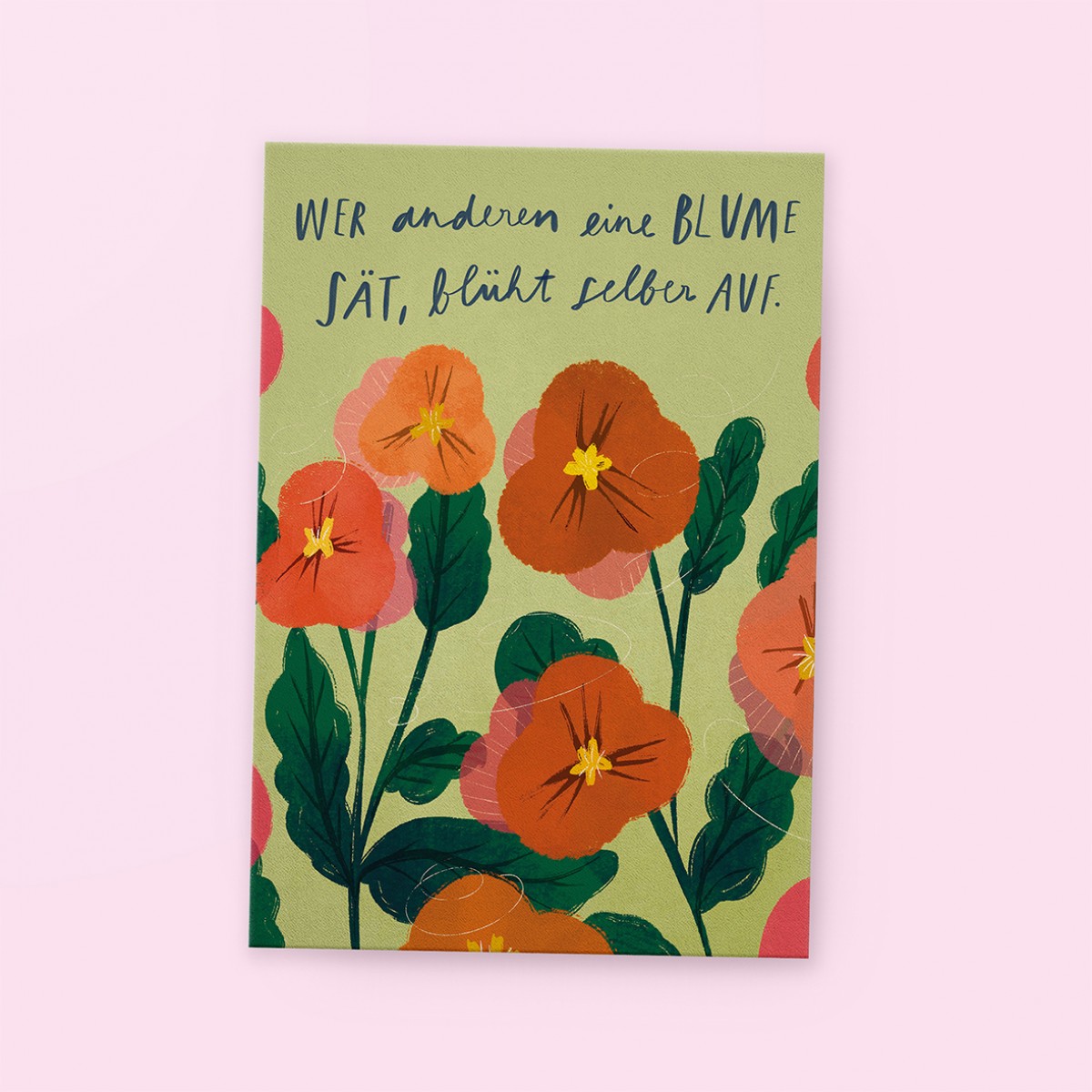 franzizo Postkarte «Aufblühen»