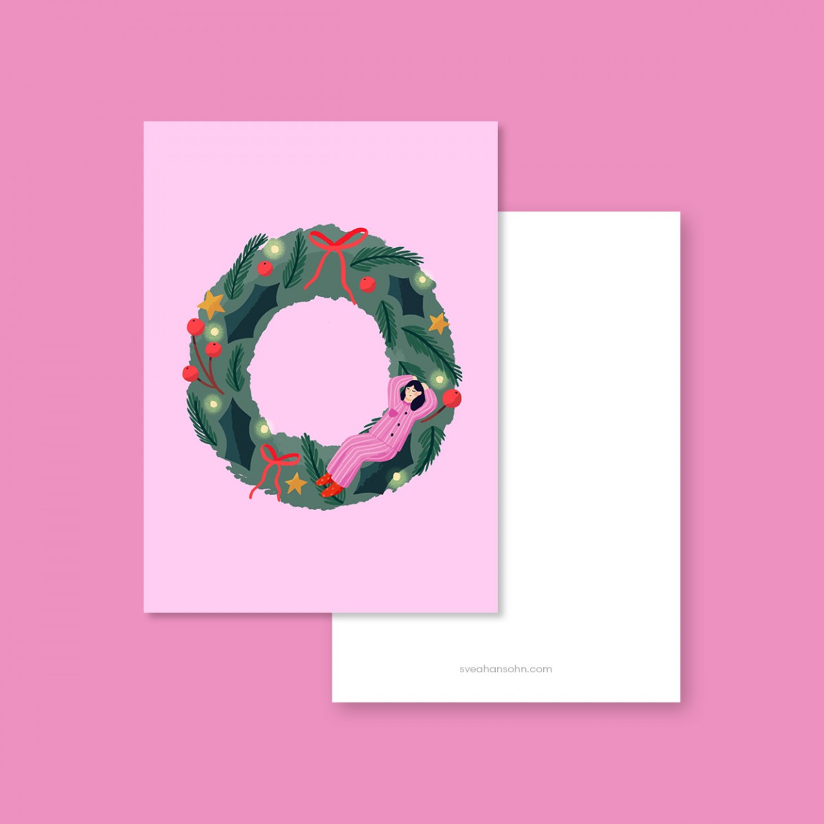 Kranzpause / Postkarte A6 / Svea Hansohn Illustration