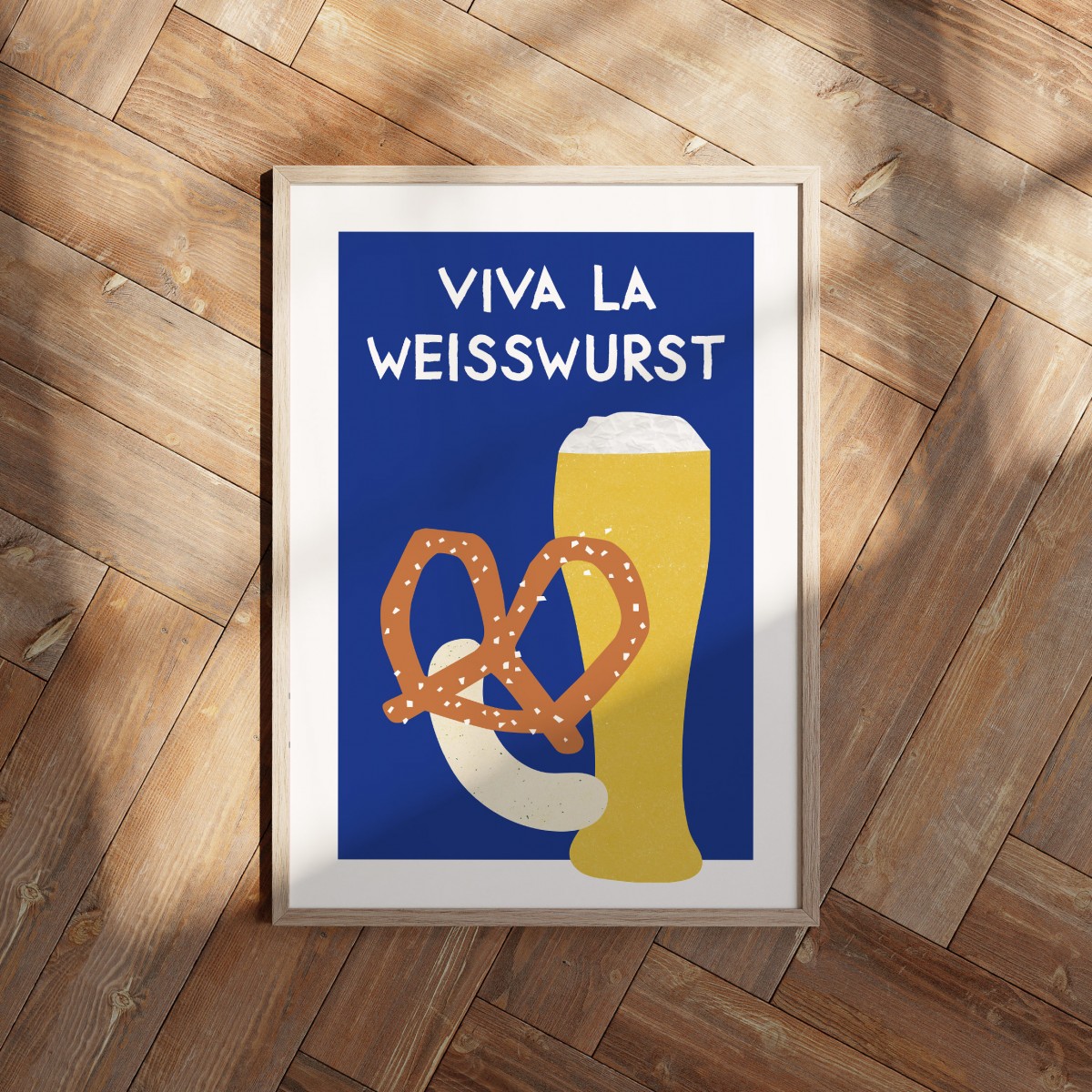 vonSUSI - bayrisches Poster "Viva la Weisswurst"