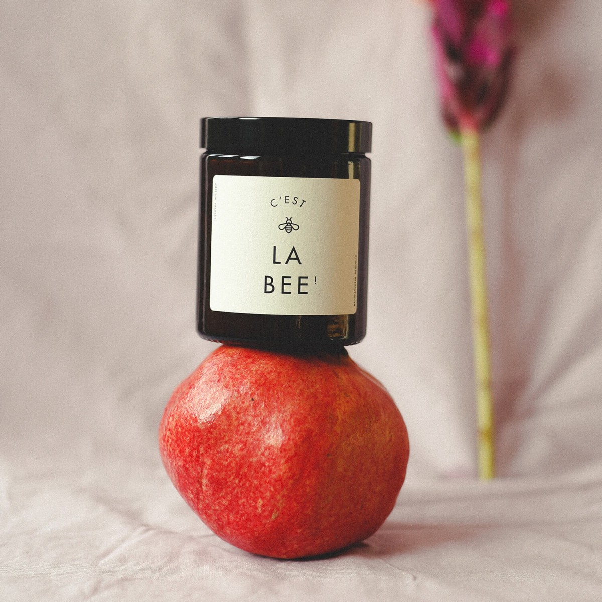 "C'est la Bee" Bienenwachskerze im Glas