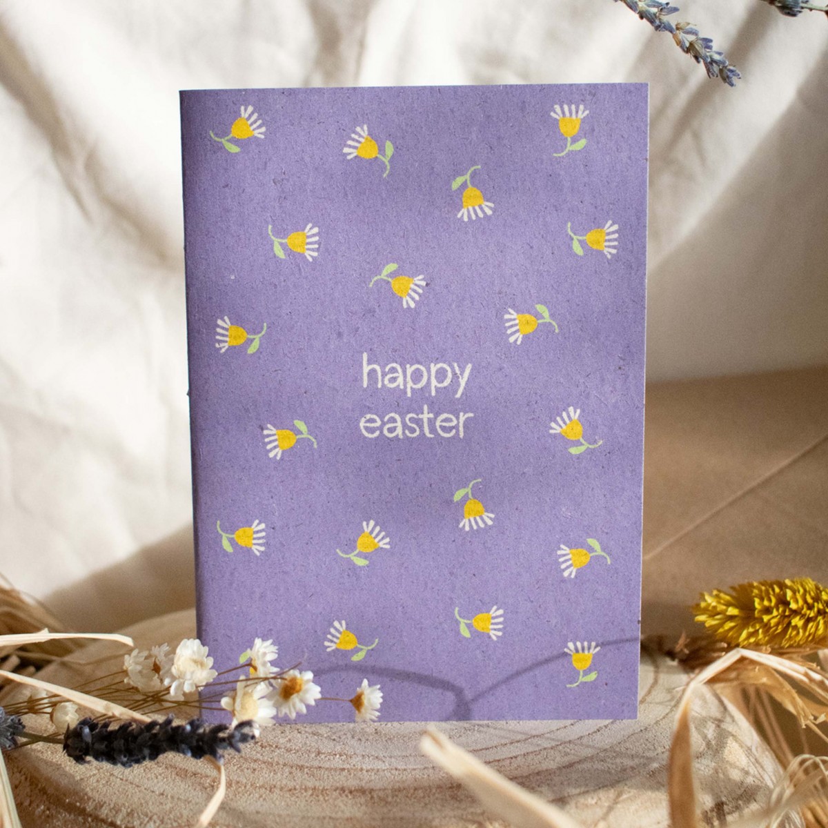 formwiese »happy easter flowers« 3er-Set Osterkarten mit Kuverts