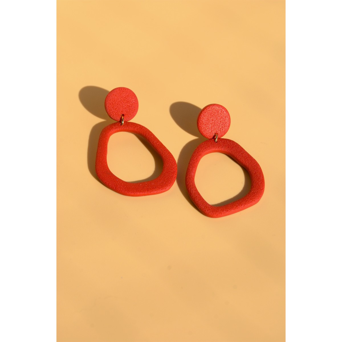 panema | Rote Statement-Ohrringe | Santoclay