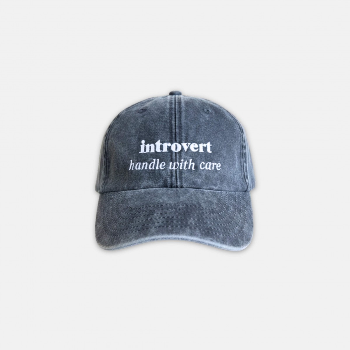 Low profile vintage black Cap introvert handle with care – Brunhilda