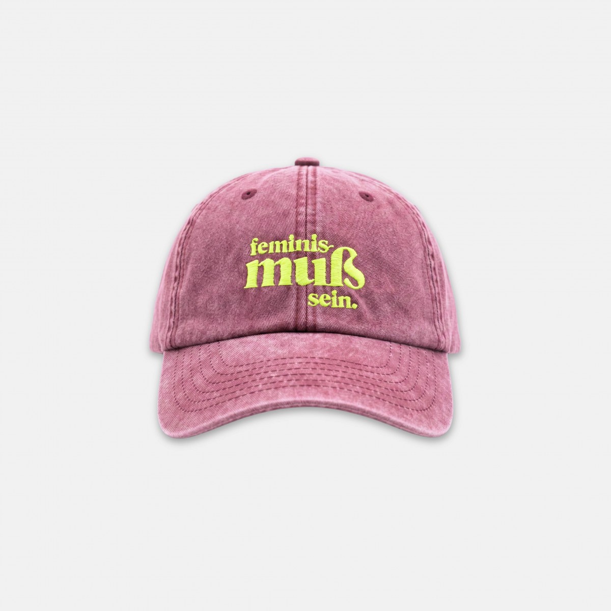 Low profile vintage red Cap  Feminismuss – Brunhilda