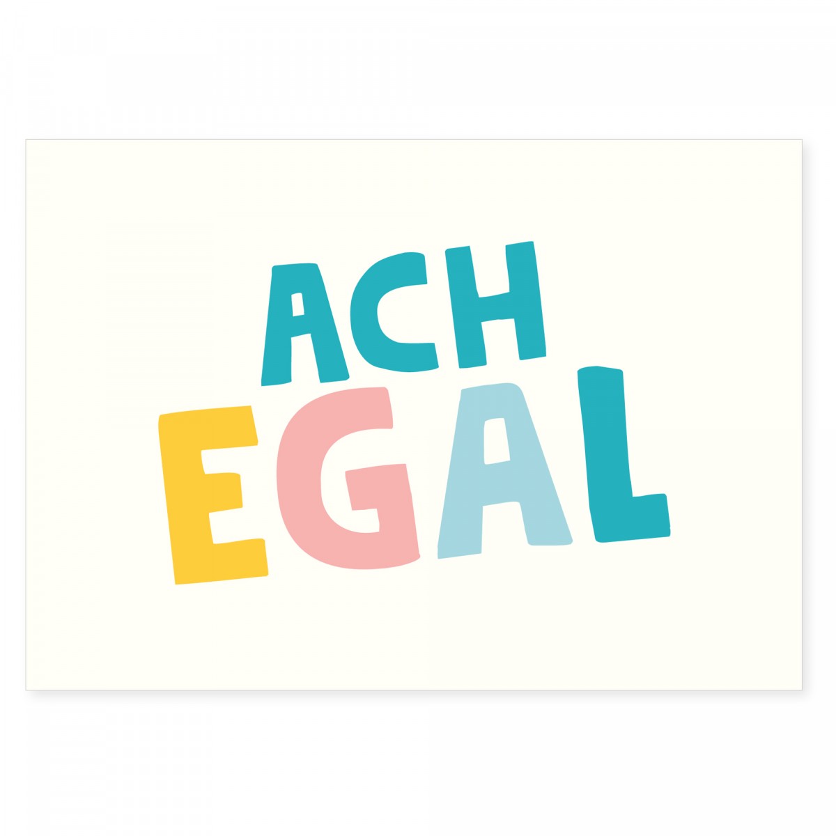 6er Set Postkarten mit Spruch aus Recyclingpapier