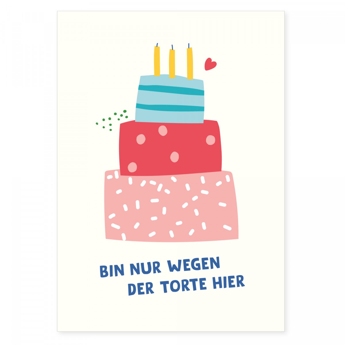 6er Set Geburtstagskarten - 6 Postkarten zum Geburtstag aus Recyclingpapier