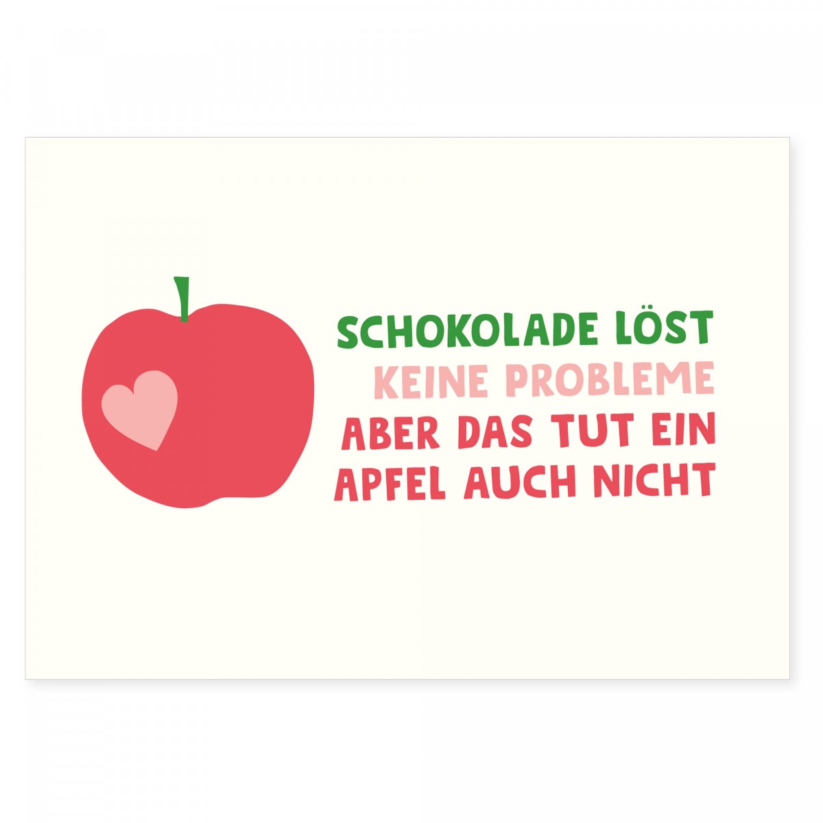 6er Set Postkarten mit Spruch aus Recyclingpapier
