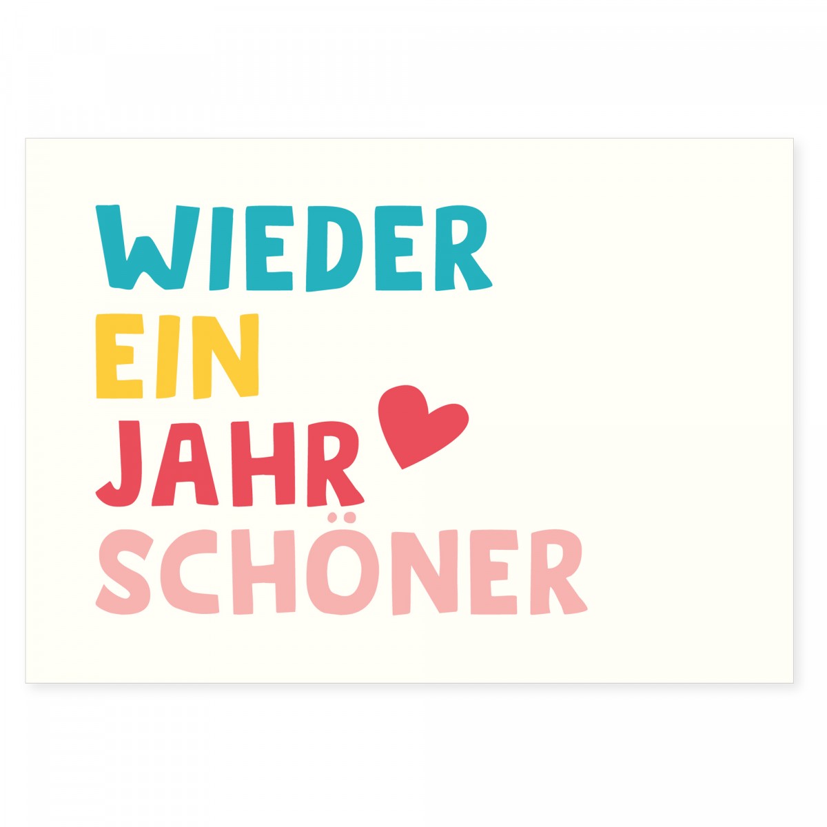 6er Set Geburtstagskarten - 6 Postkarten zum Geburtstag aus Recyclingpapier