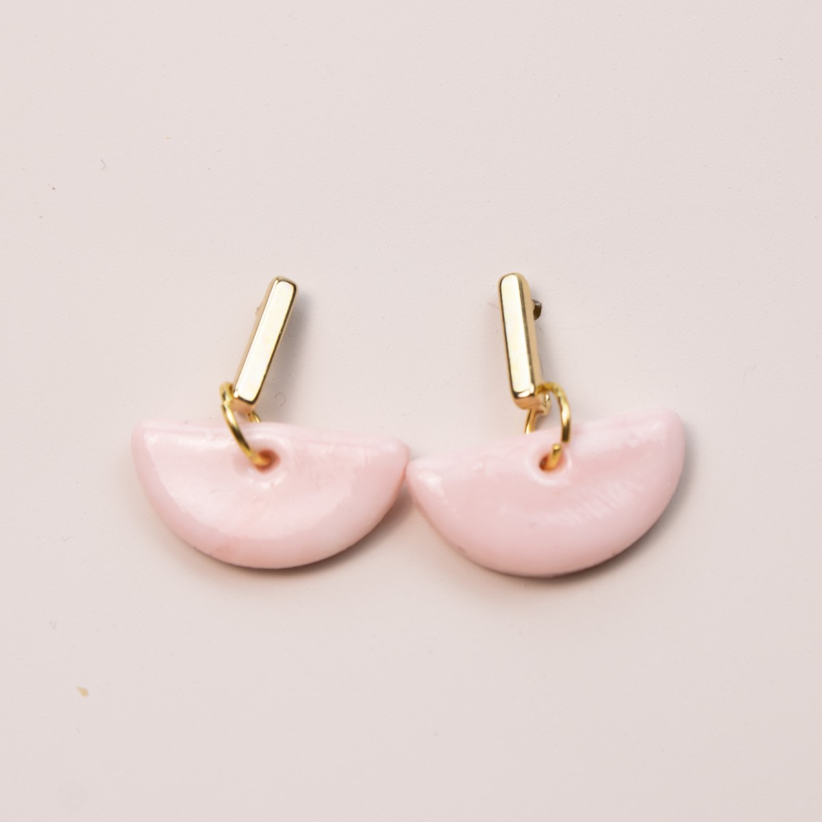 nathys_illustration Ohrringe "butter rose" 1cm hoch 1,5 cm breit