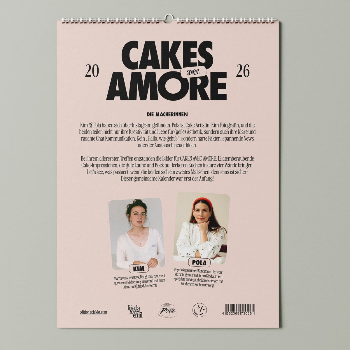 "Cakes Avec Amore" Kalender 2026 by Kim Sapountsis & Polz