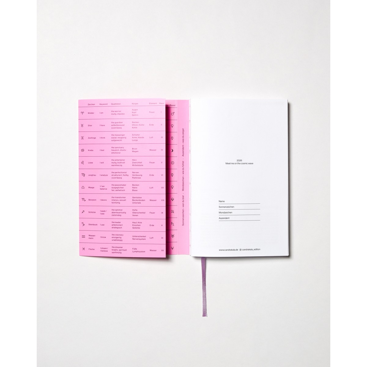 Mondkalender 2026 von Candrakala
