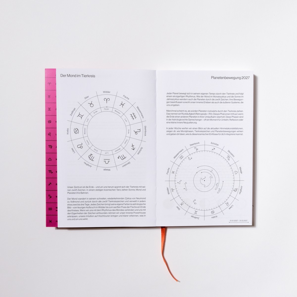 Mondkalender 2027 – Supernova Pink