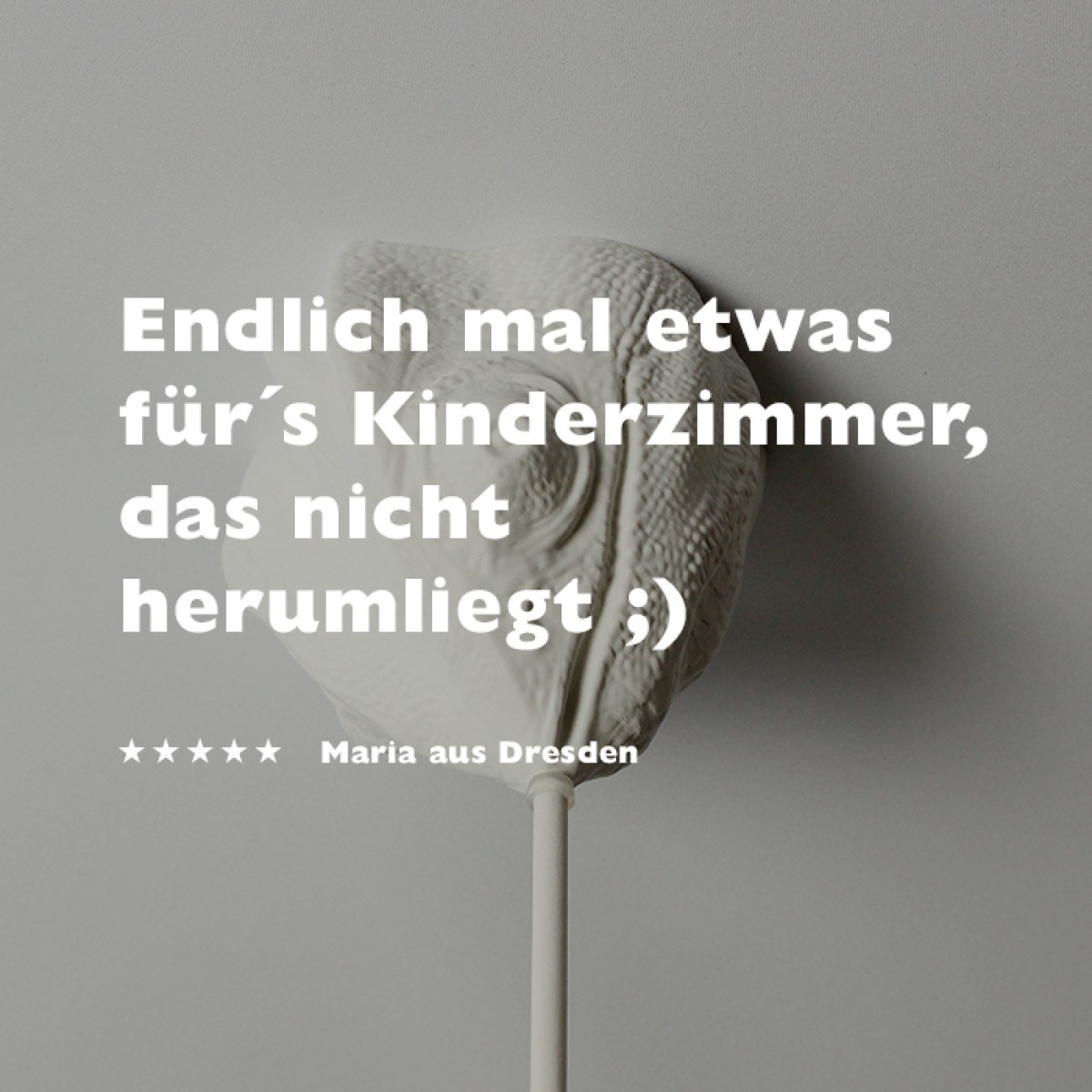 canopie® - Lampenbaldachin - Chamäleon Gipsweiß