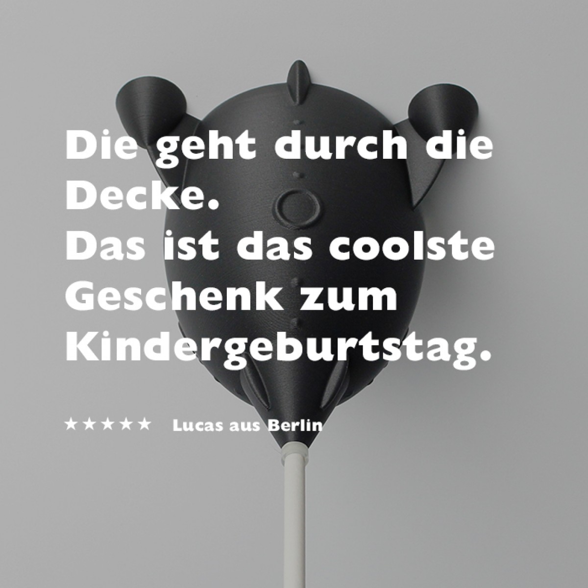 canopie® - Lampenbaldachin – Rakete Mattschwarz