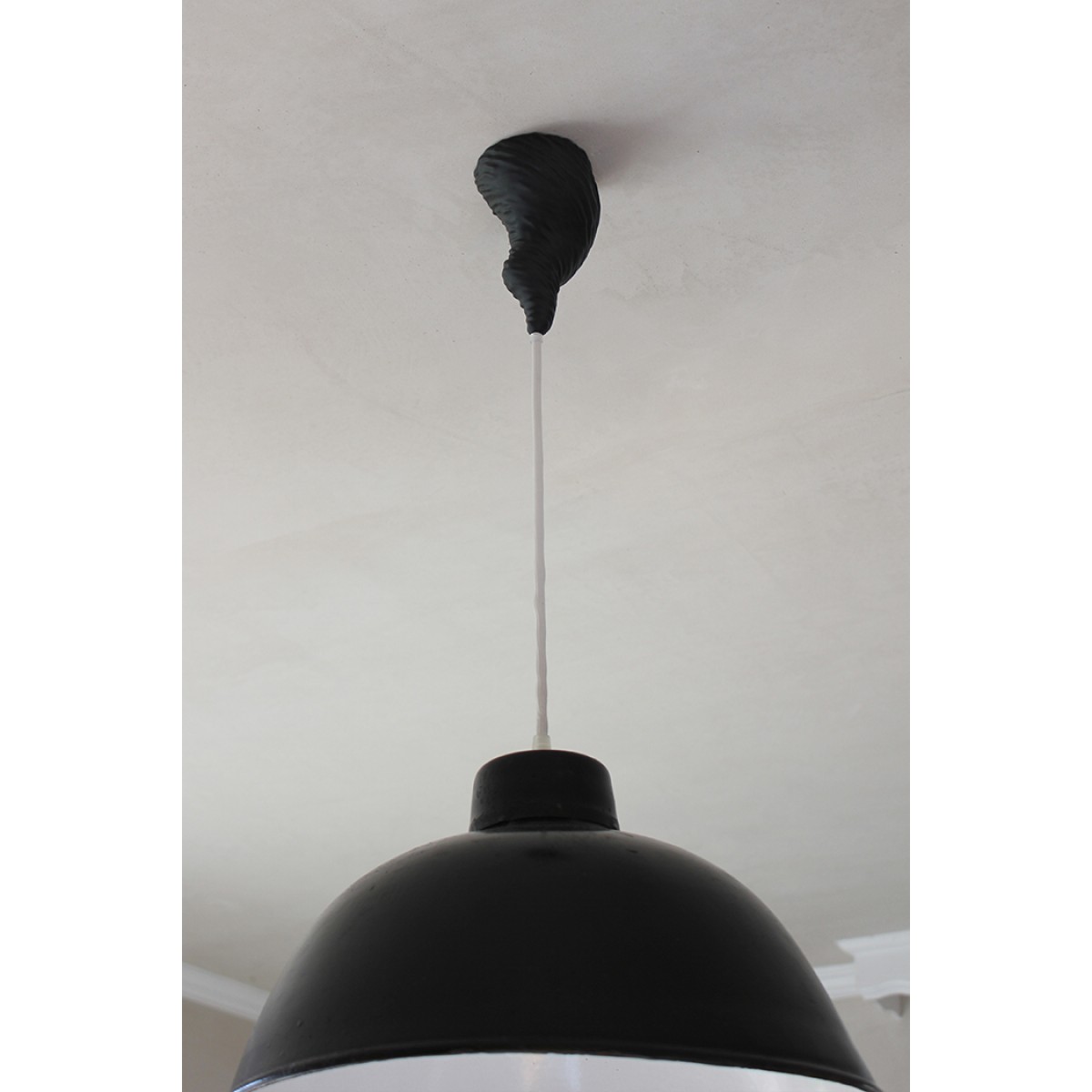 canopie® - Lampenbaldachin – Twister Mattschwarz