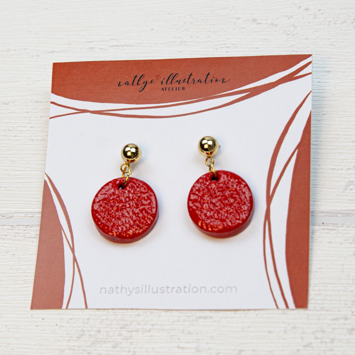 nathys_illustration Ohrringe "cherry Chic" 1,5cm