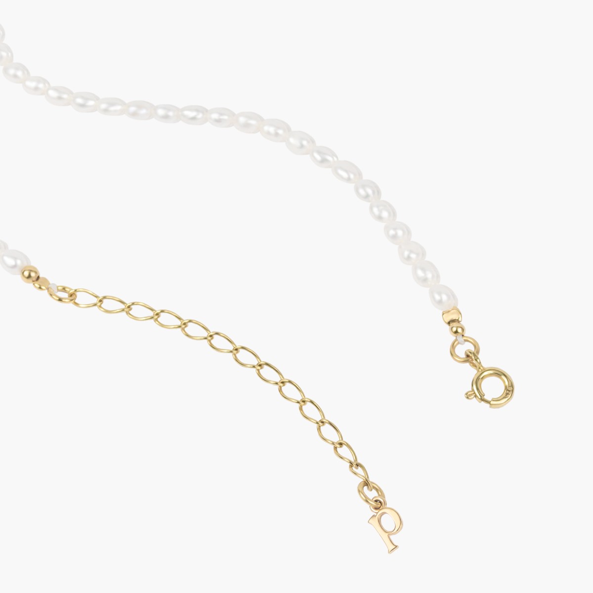 Klassische Süßwassperlen Halskette mit Gold Vermeil | Paeoni Colors
