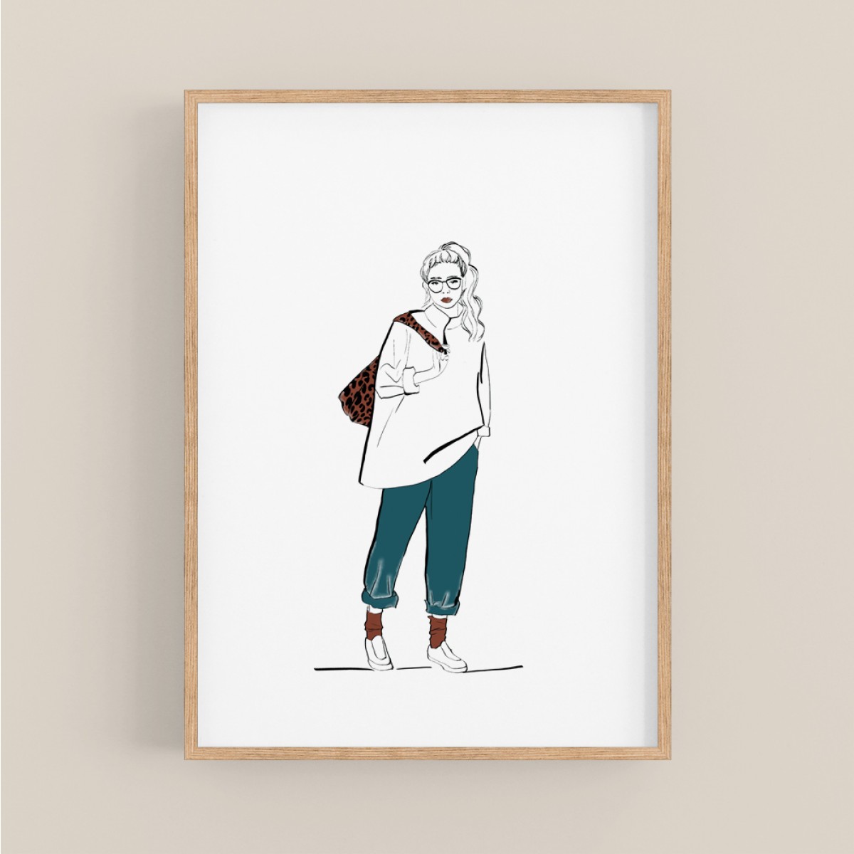 nathys_illustration - Poster/ Kunstdruck cozy clothing DINA4
