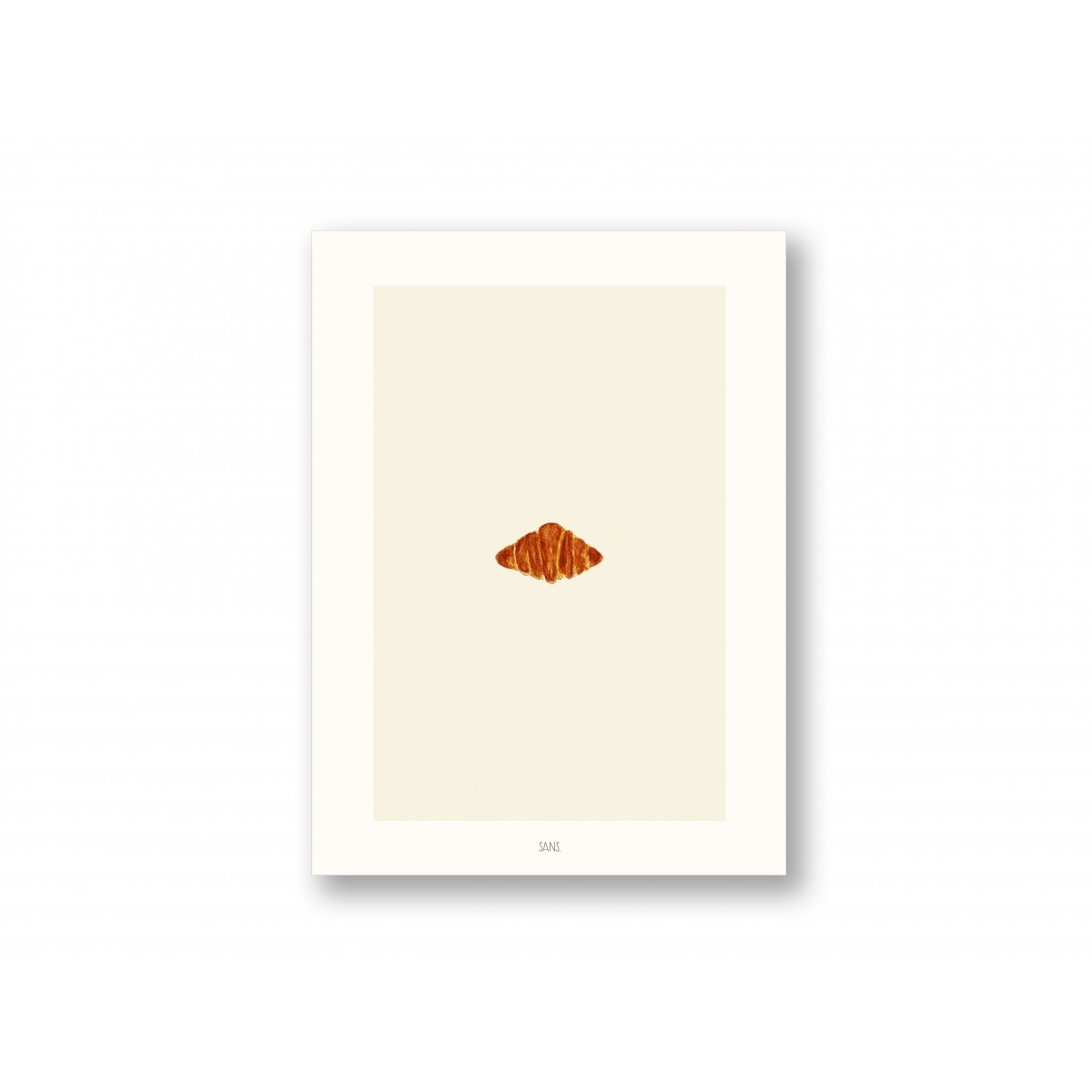 Croissant Kunstdruck A4 - SANS.