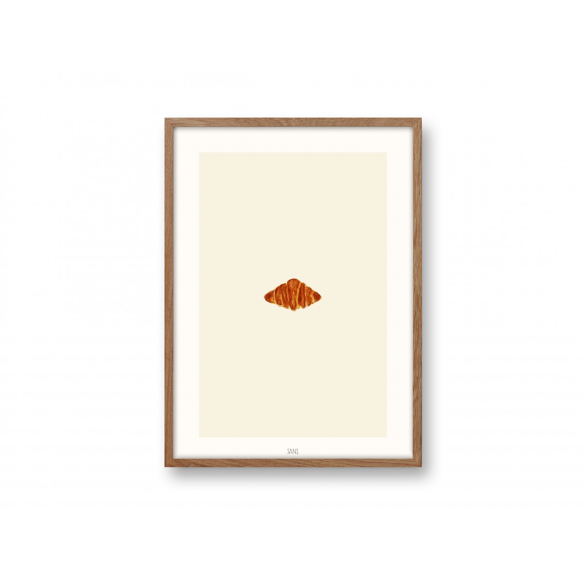 Croissant Kunstdruck A4 - SANS.