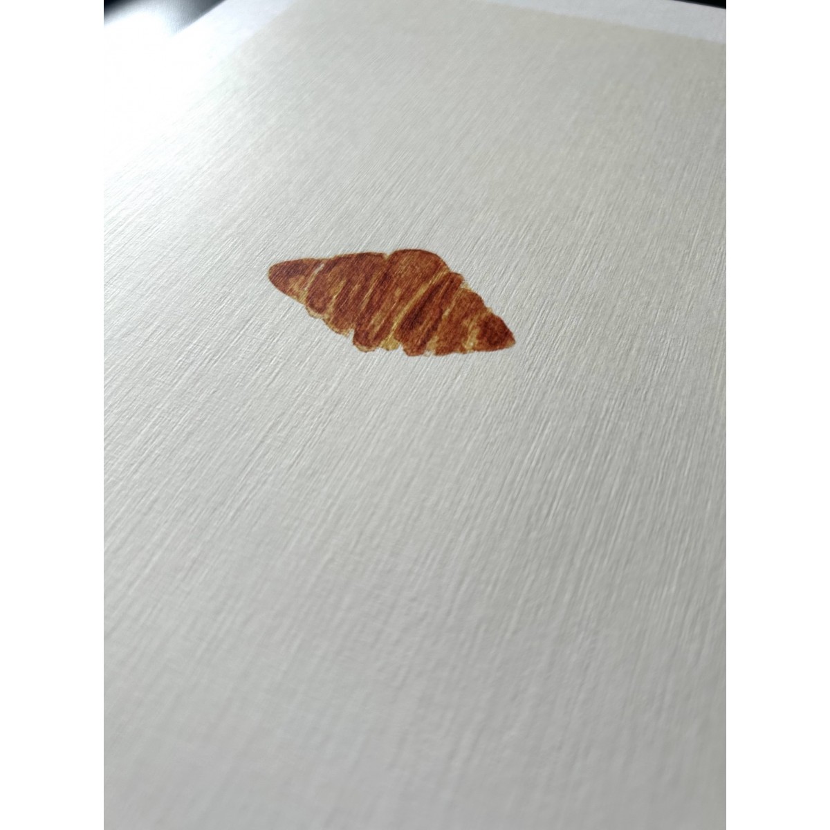 Croissant Kunstdruck A4 - SANS.