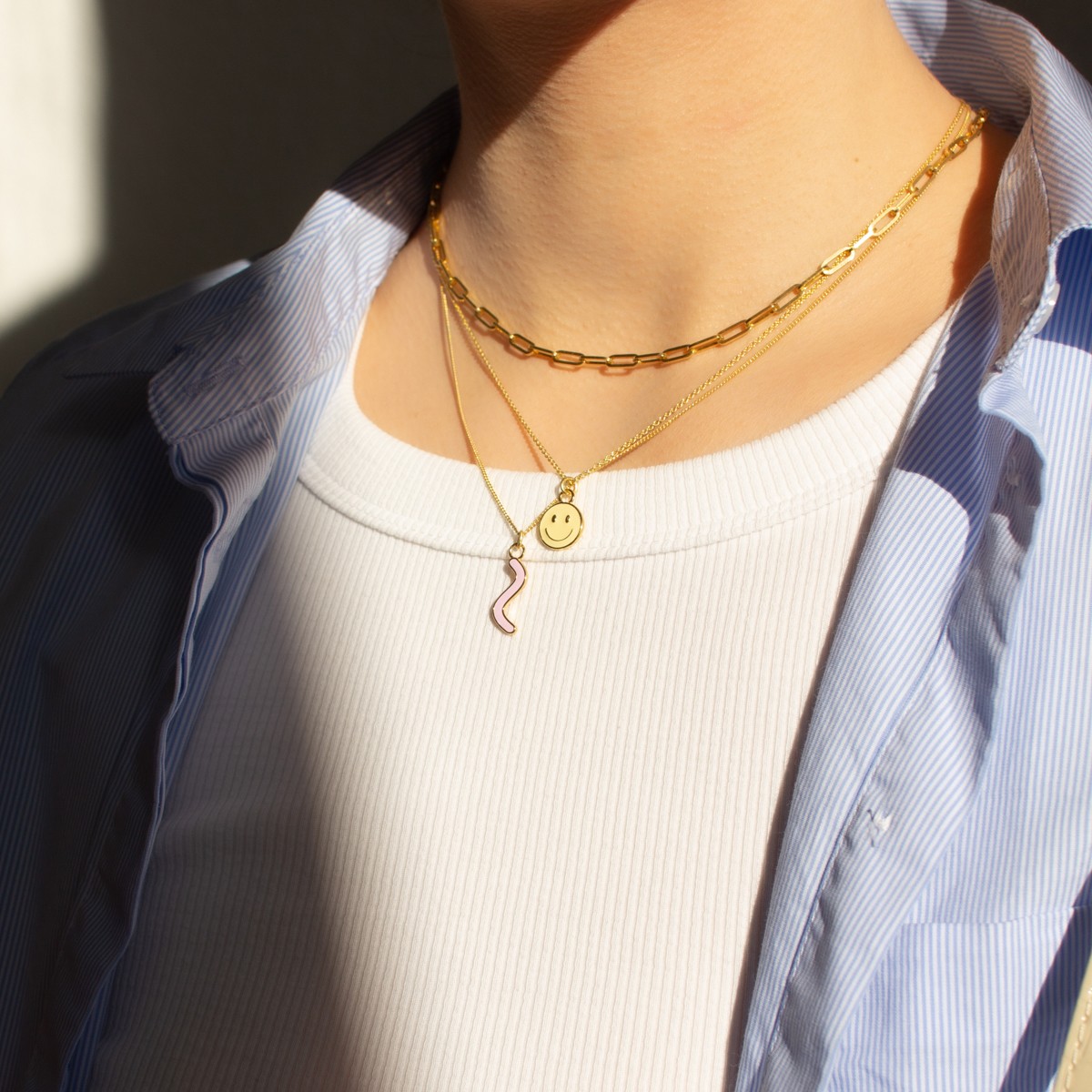 Curvy Necklace | Halskette aus Gold Vermeil | Paeoni Colors