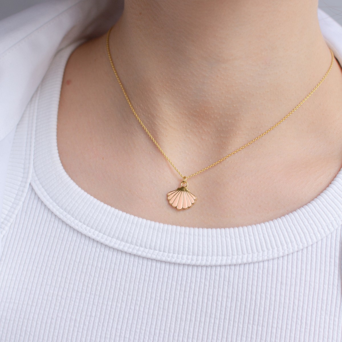 Seashell Necklace | Halskette aus Gold Vermeil | Paeoni Colors 